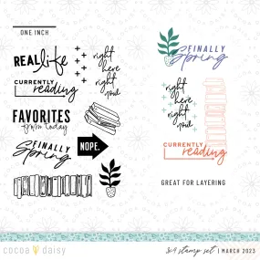 Bookish Stamps from Memory Keeping Kits March 2023