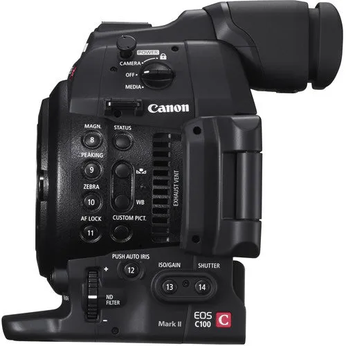 Canon Eos C100 Mark II with Dual Pixel CMOS AF &amp; EF 24-105mm f/4L Is II USM Zoom Lens Kit