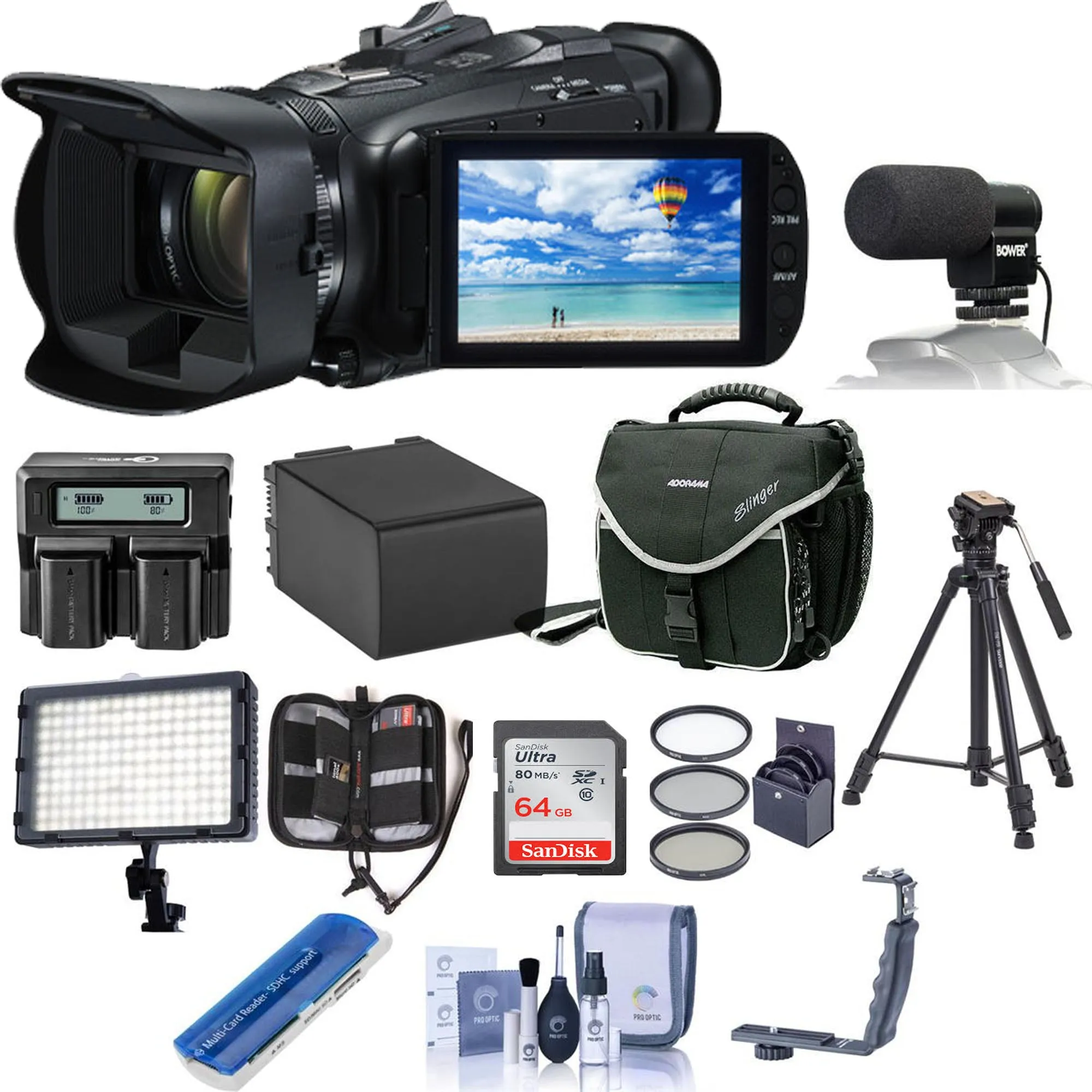 Canon VIXIA HF G40/G70 Full HD Camcorder With Pro Accessory Bundle