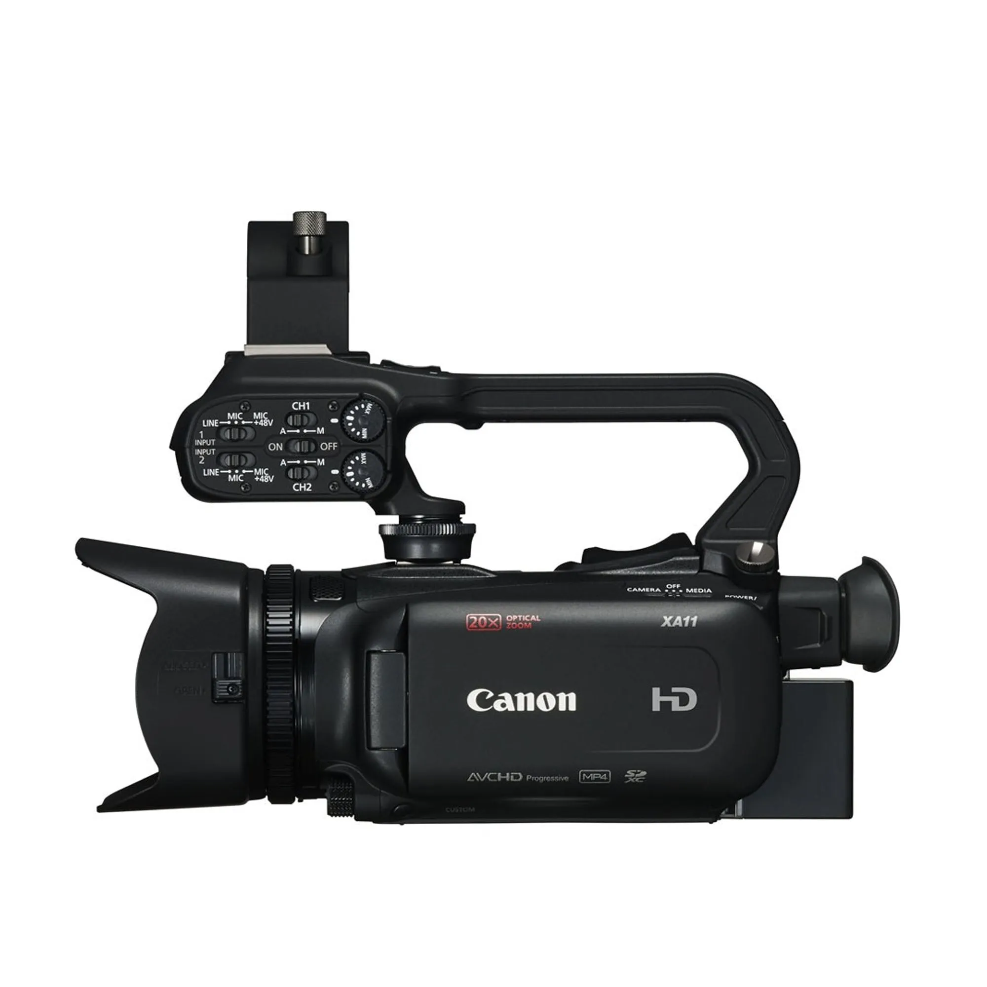 Canon XA11 Compact Full HD Camcorder with HDMI and Composite Output   64GB Memory Card   BP-820 Replacement Lithium Ion Battery Bundle