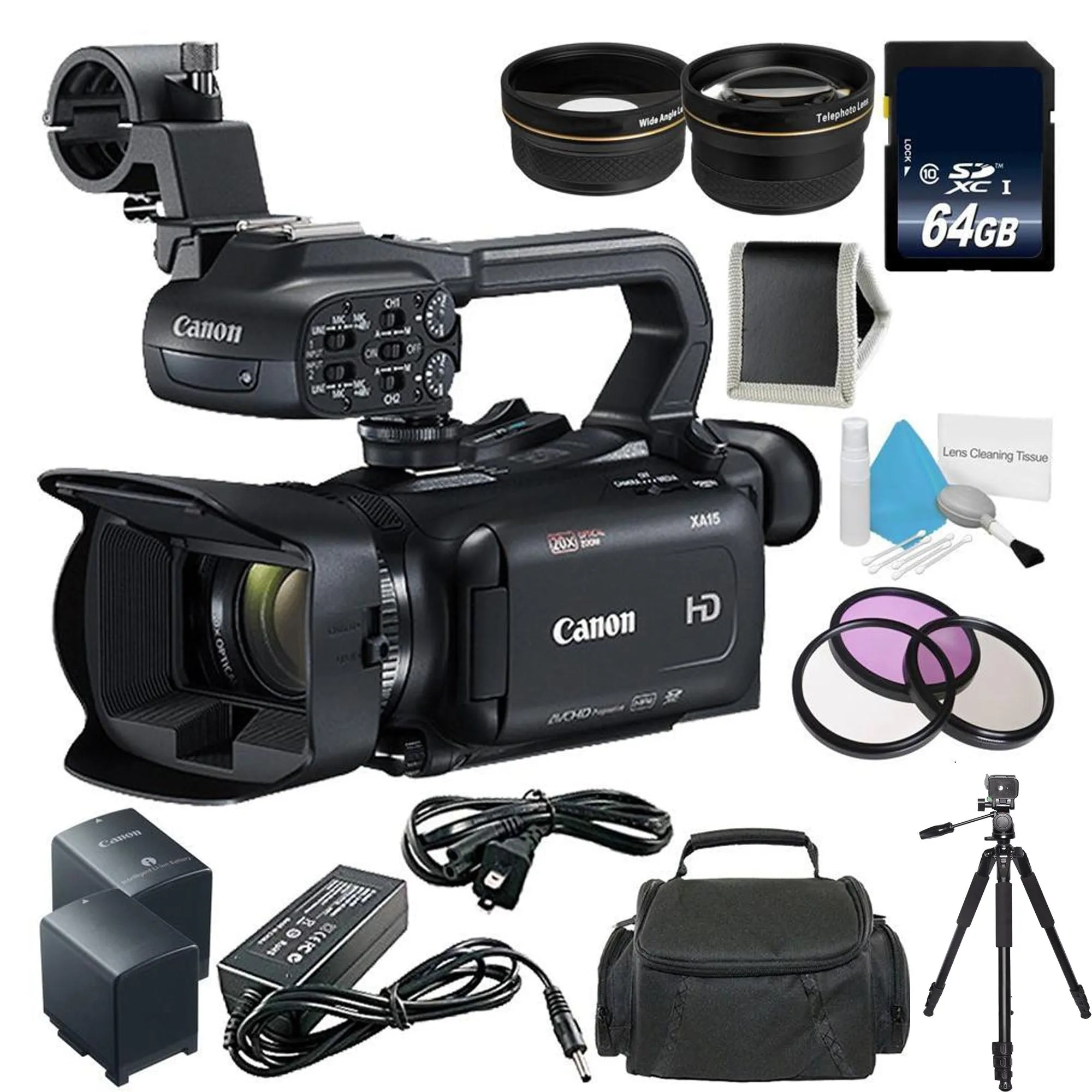 Canon XA11 Compact Full HD Camcorder with HDMI and Composite Output- - Bundle with 64GB Memory Card   More
