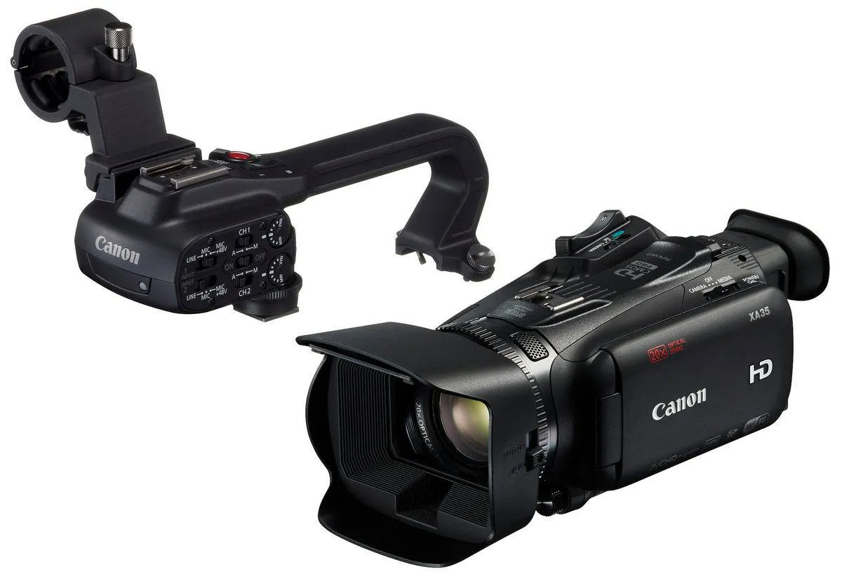 Canon XA30/15 Professional Camcorder with 10x Hd Video Exclusive Bundle with .43x Wide Angle Lens 2.2x Telephoto Led Light Tripod 2pcs 32gb High Speed Memory Cards