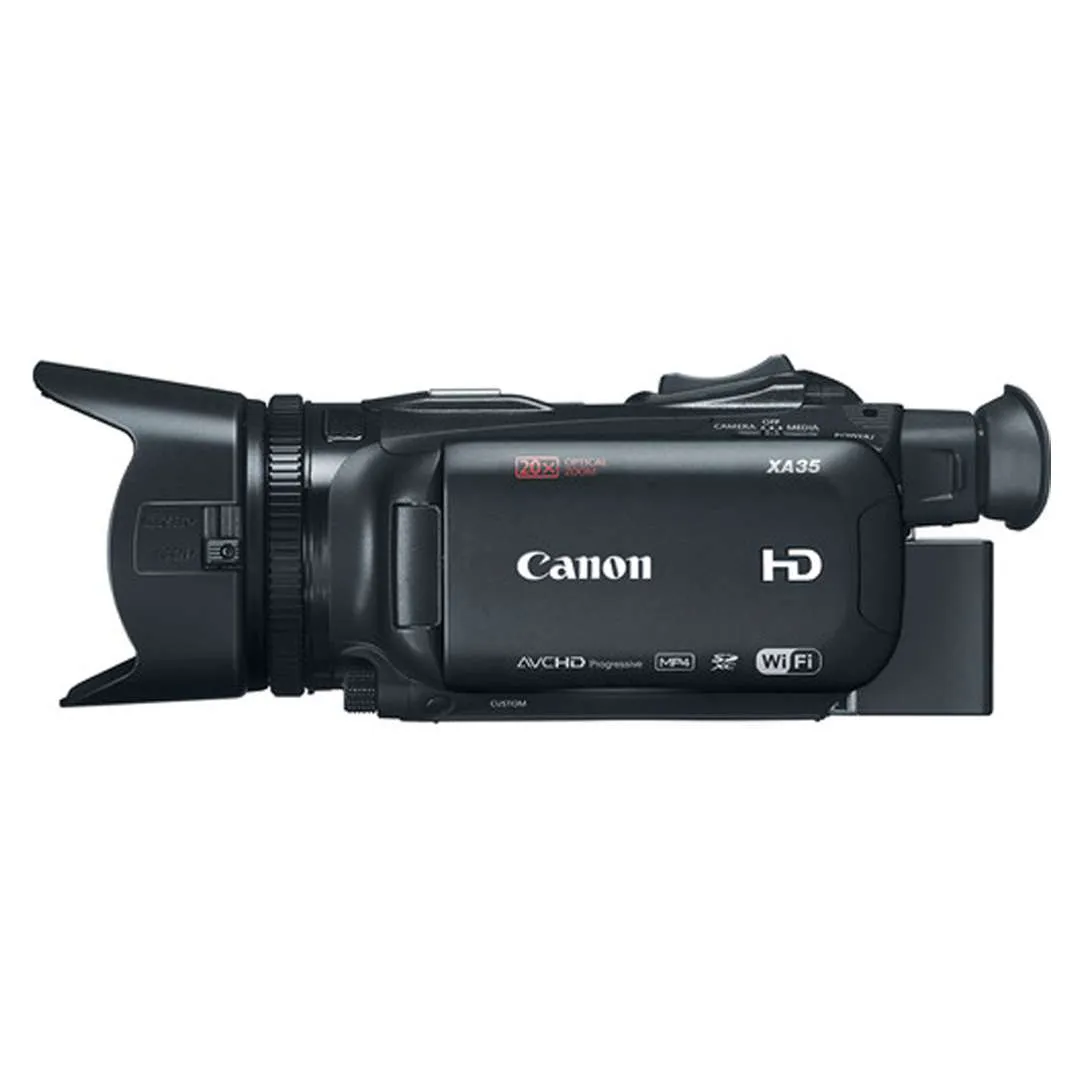 Canon XA30/15 Professional Camcorder with 10x Hd Video Exclusive Bundle with .43x Wide Angle Lens 2.2x Telephoto Led Light Tripod 2pcs 32gb High Speed Memory Cards