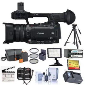Canon XF205 HD Camcorder   64GB MEMORY CARD   TRIPOD   VIDEO LIGHT   SPARE BATTERY   BAG SUPREME BUNDLE