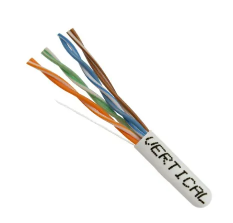 CAT6 Solid Bare Copper Plenum Cable, 1000ft. UTP, 550MHz, 23AWG, CMP, UL, Black/White