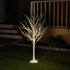 Cooper Wire Birch Tree with Warm White LEDs