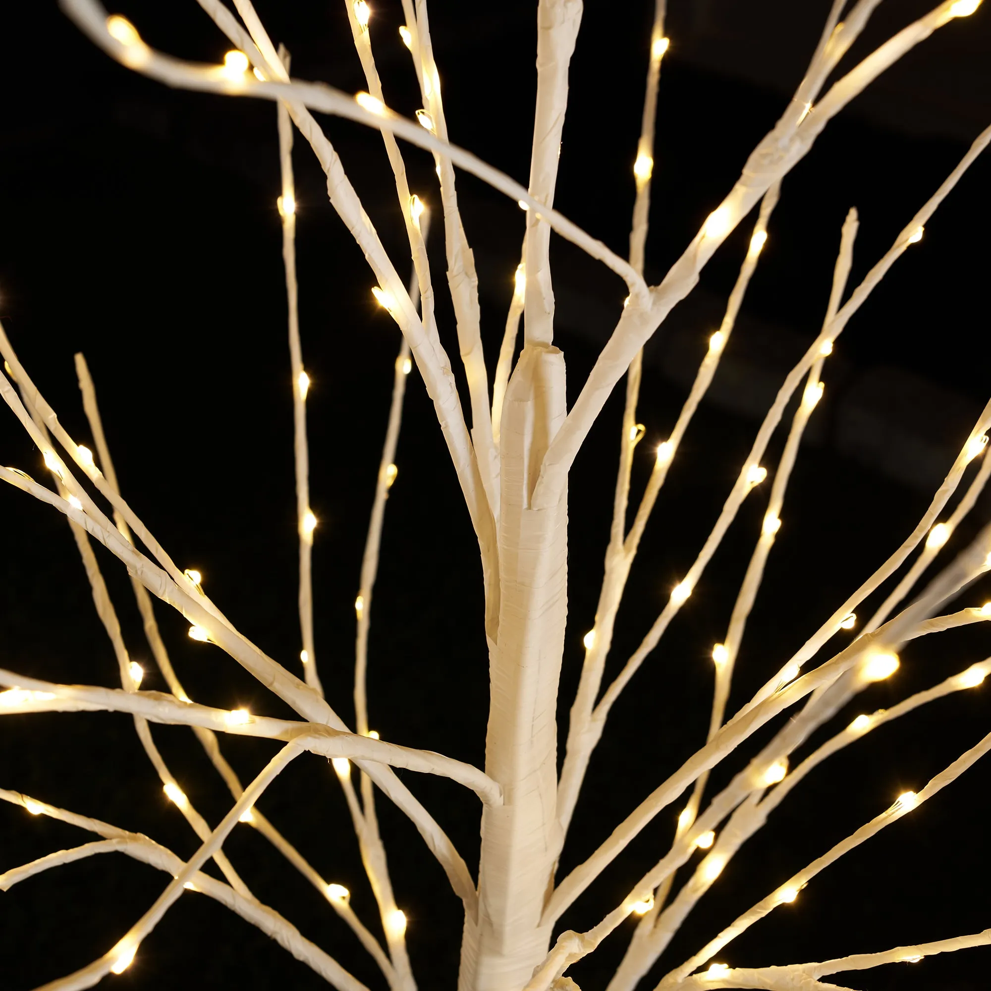 Cooper Wire Birch Tree with Warm White LEDs