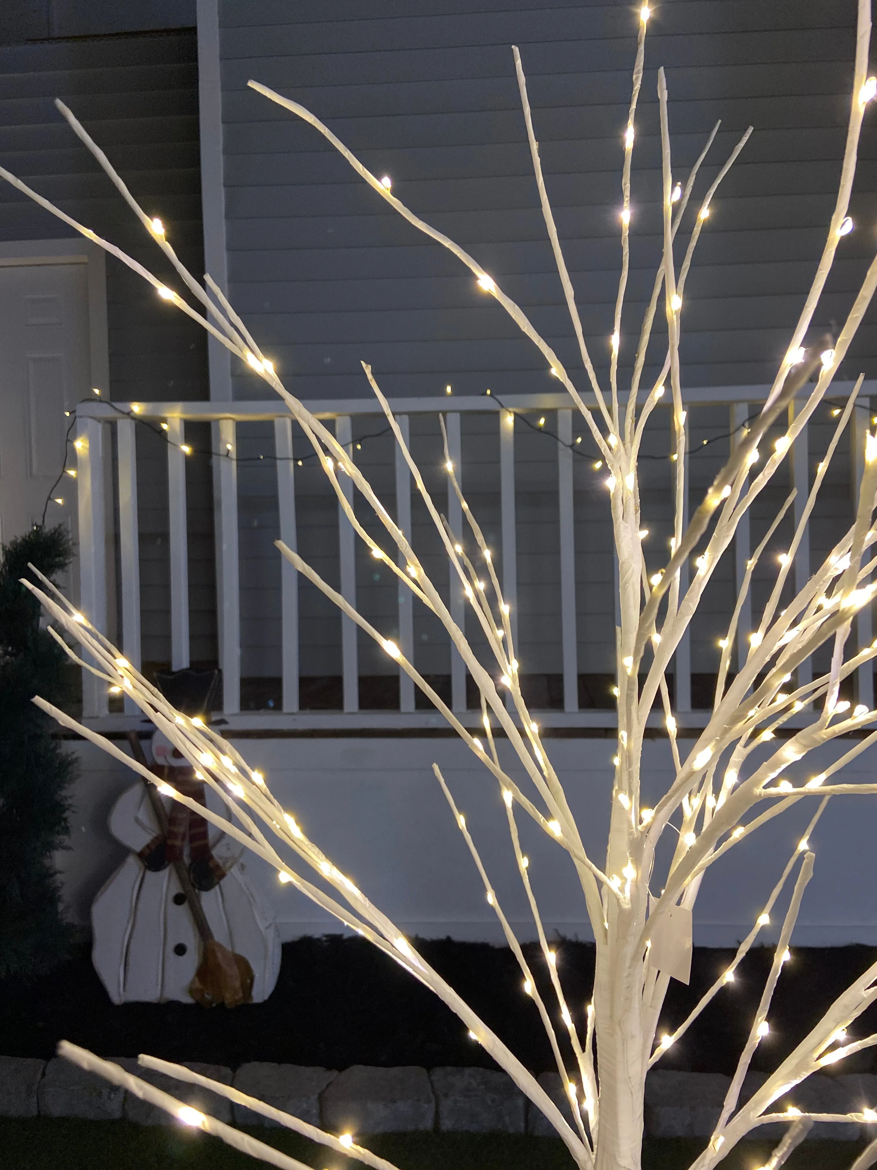 Cooper Wire Birch Tree with Warm White LEDs