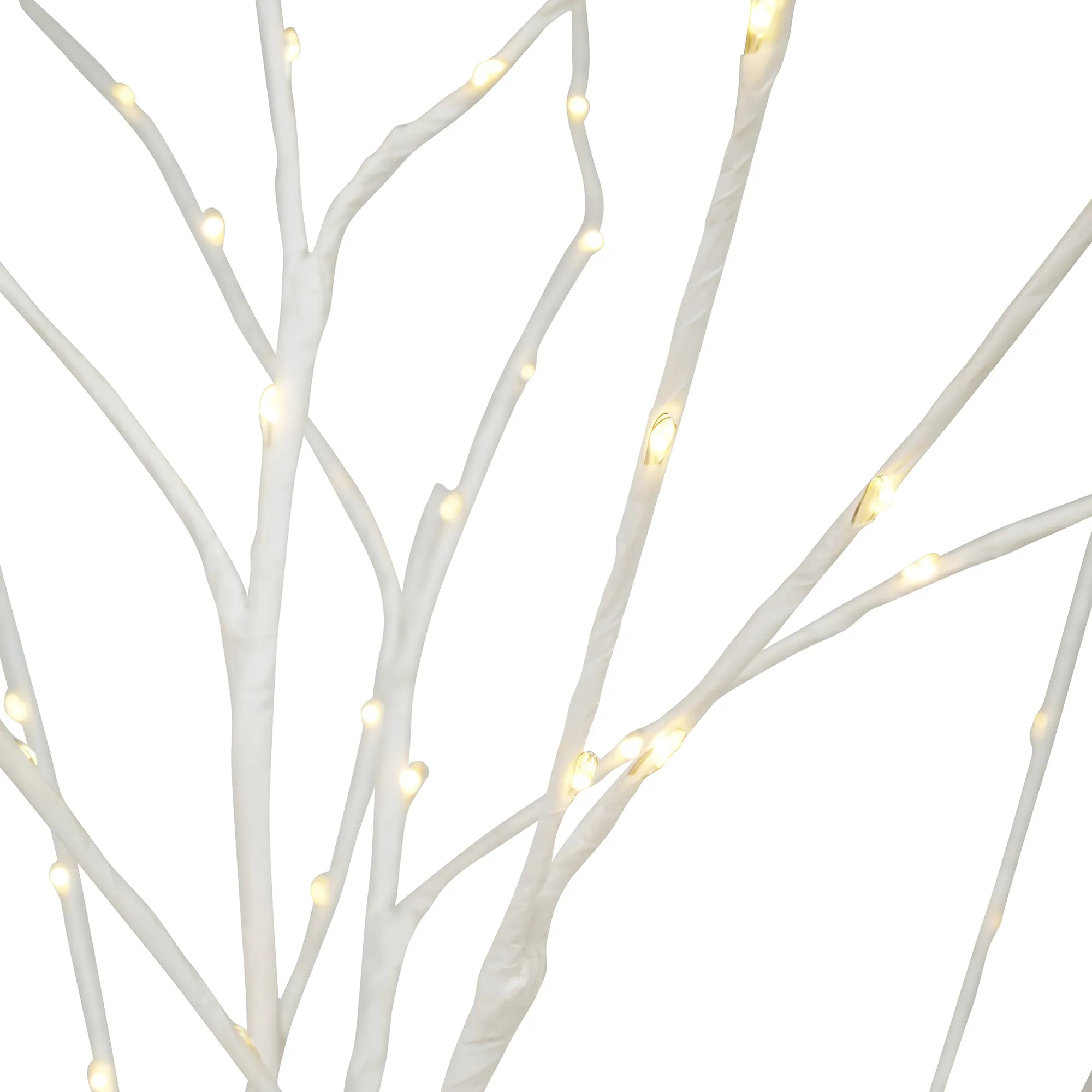 Cooper Wire Birch Tree with Warm White LEDs