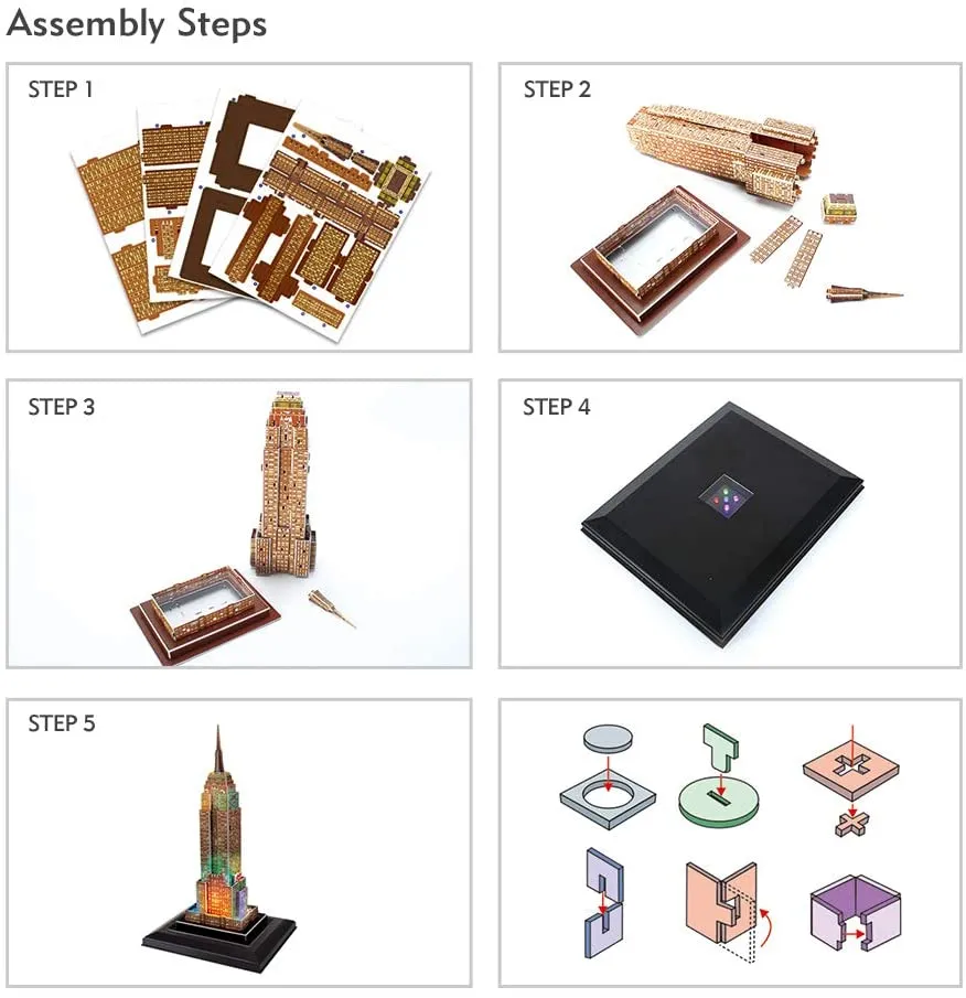 Cubicfun® 3D Puzzles Empire State Building Model Kits