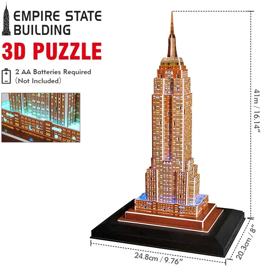 Cubicfun® 3D Puzzles Empire State Building Model Kits