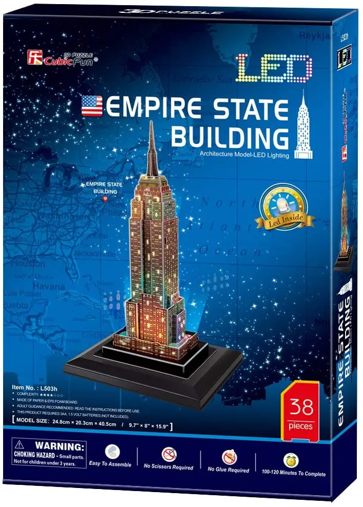 Cubicfun® 3D Puzzles Empire State Building Model Kits