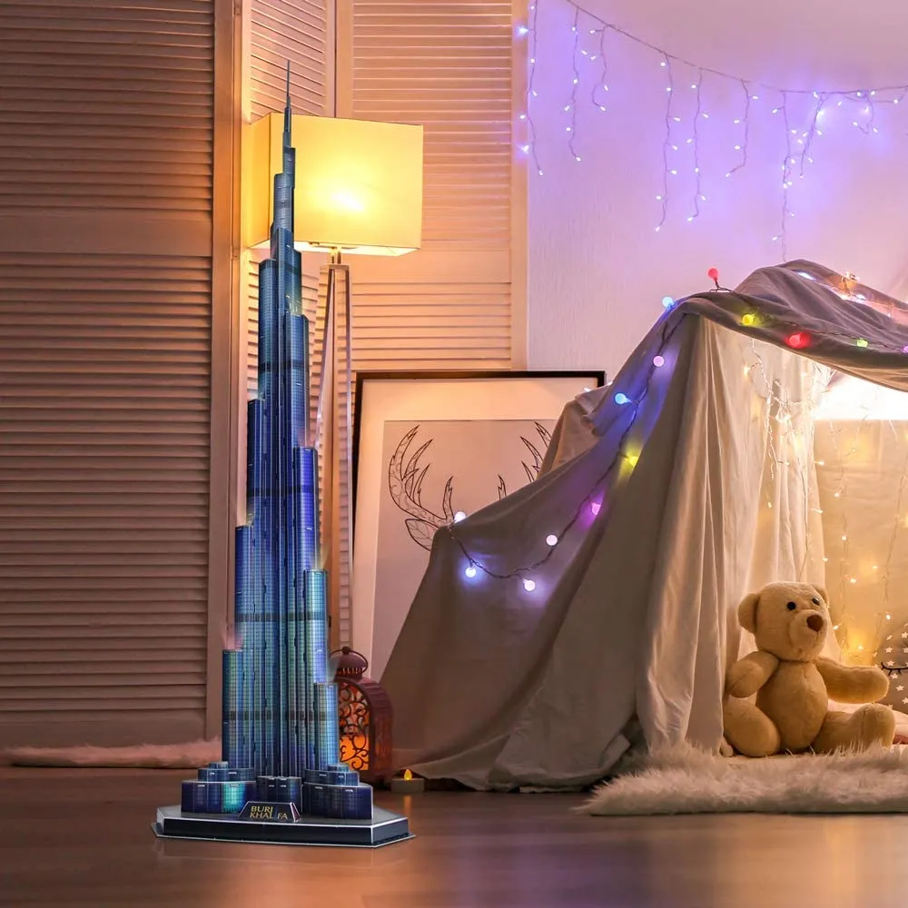 Cubicfun® 3D Puzzles LED Dubai Burj Khalifa 57.5"H