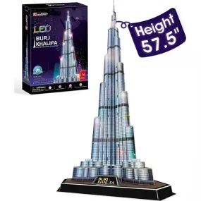 Cubicfun® 3D Puzzles LED Dubai Burj Khalifa 57.5"H