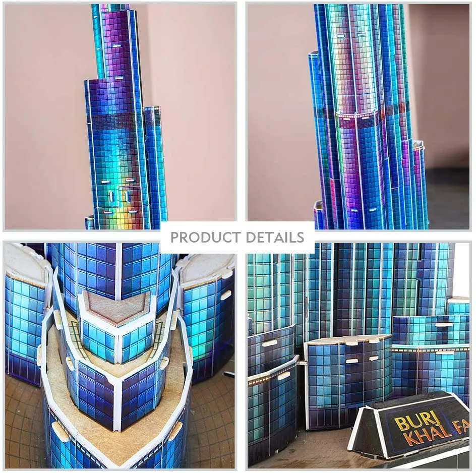 Cubicfun® 3D Puzzles LED Dubai Burj Khalifa 57.5"H