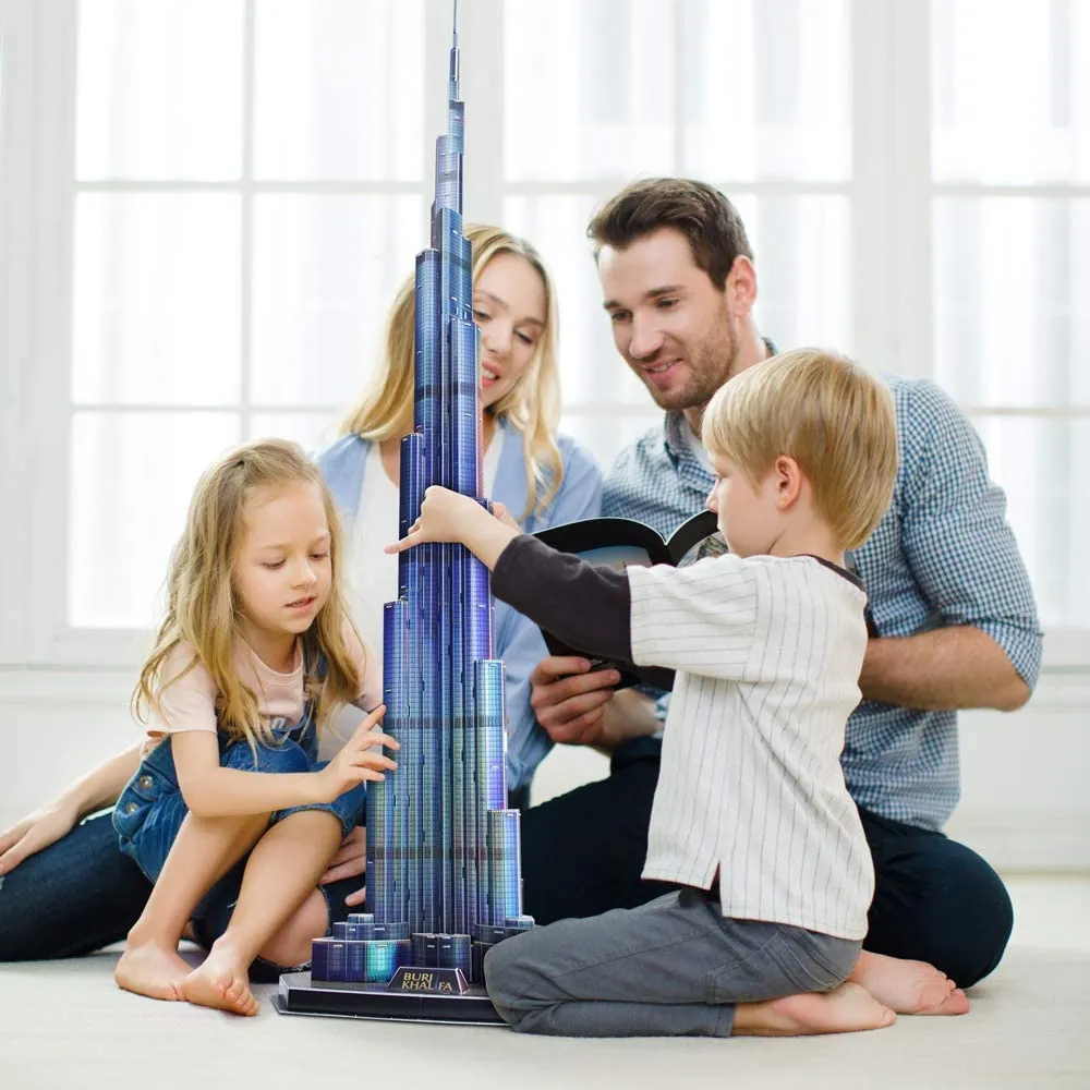 Cubicfun® 3D Puzzles LED Dubai Burj Khalifa 57.5"H