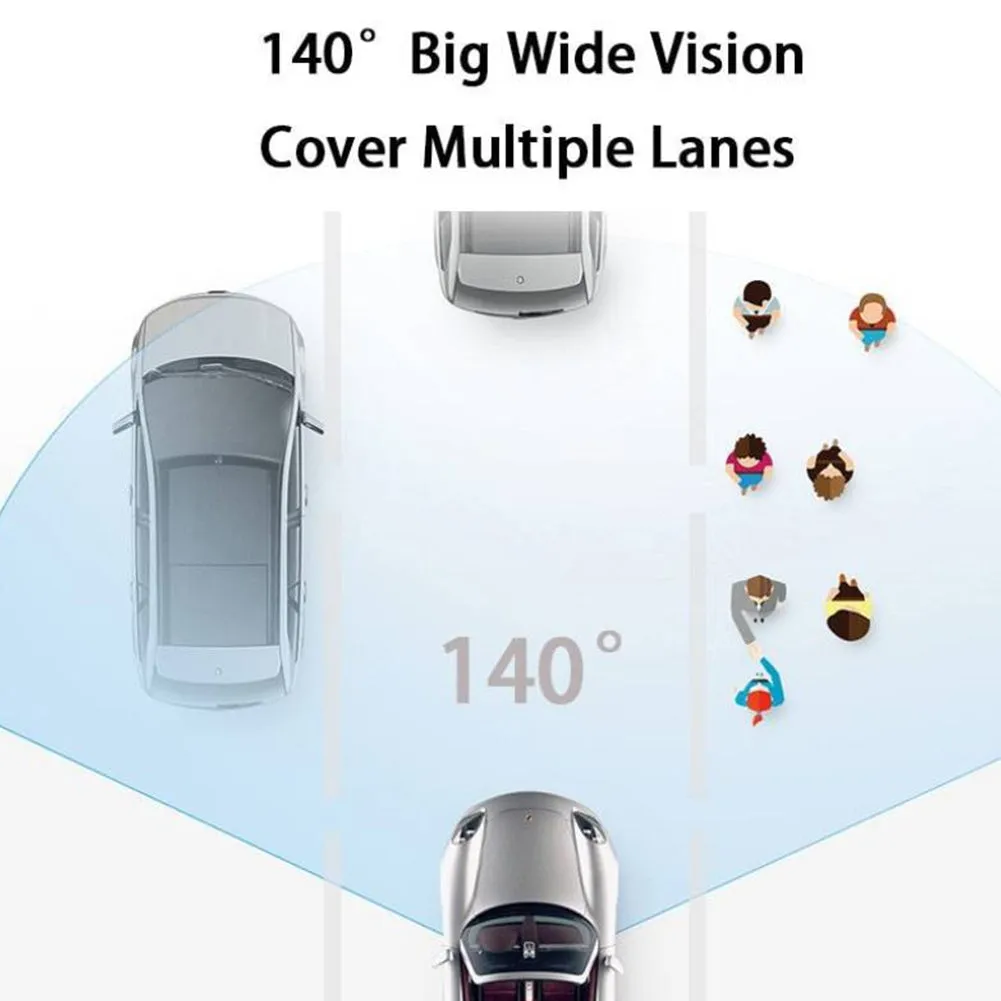 Dash Cam 2K WiFi Car Camera Super Night Vision Dashcam G-Sensor