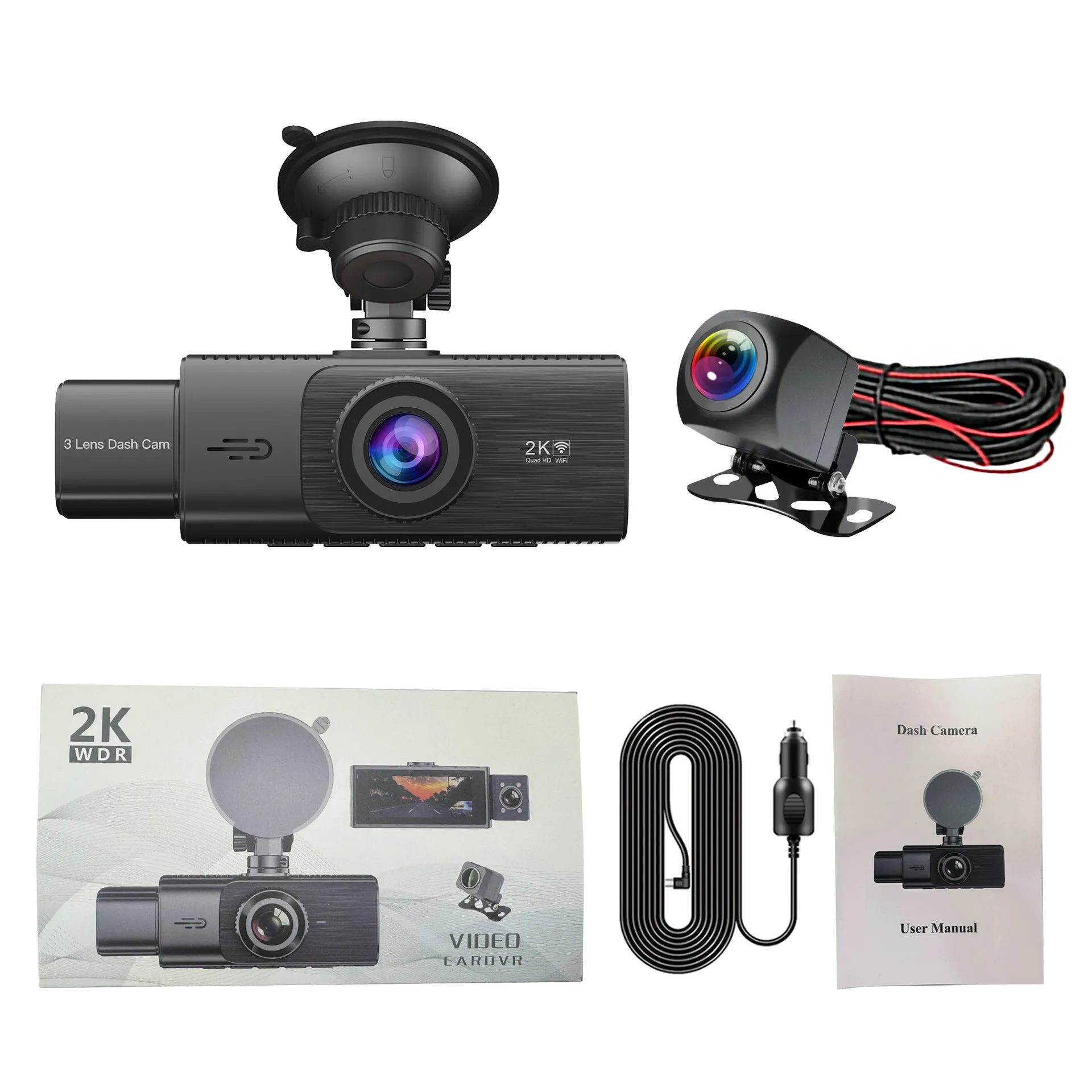 Dash Camera Front and Rear View Car Camera Monitor System Dash