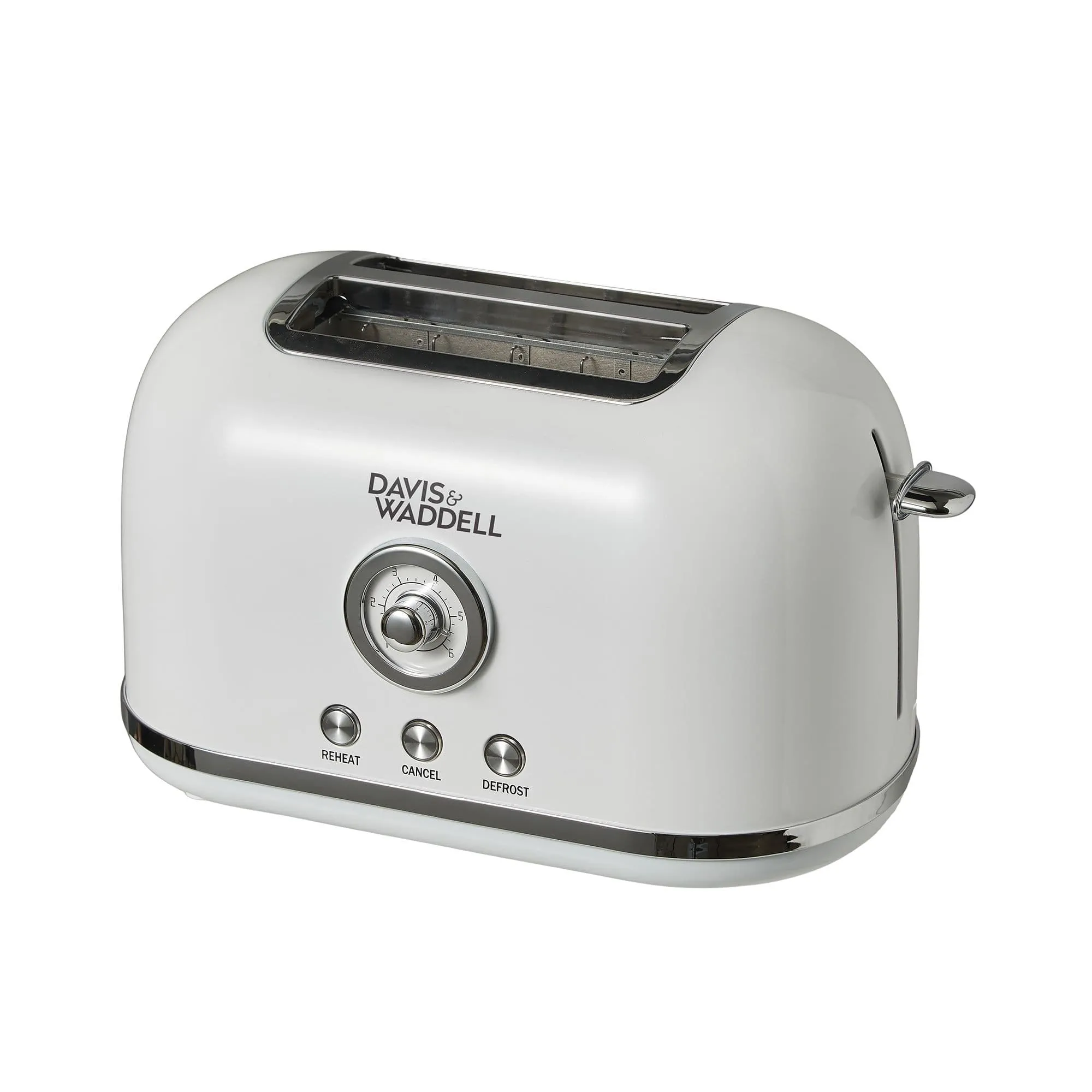 Davis & Waddell Manor 2 Slice Toaster in White