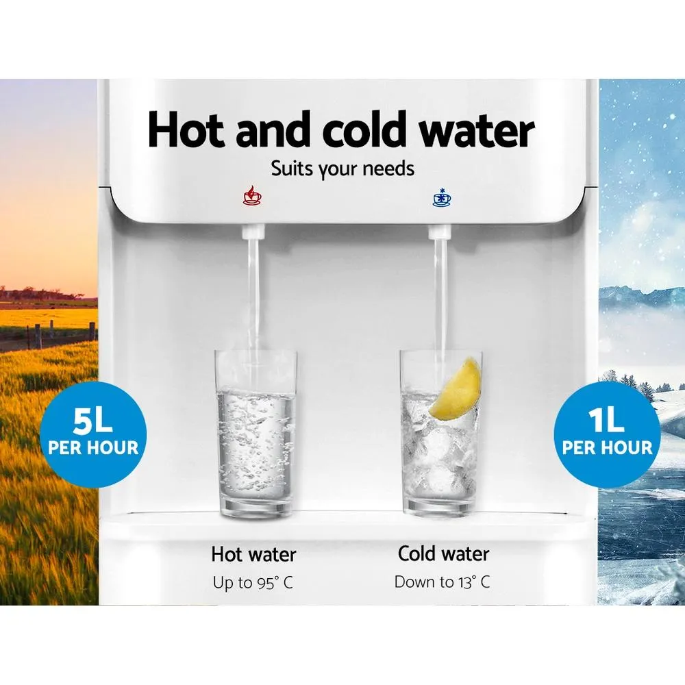 Devanti 22L Water Cooler Dispenser Hot Cold Taps Purifier Filter
