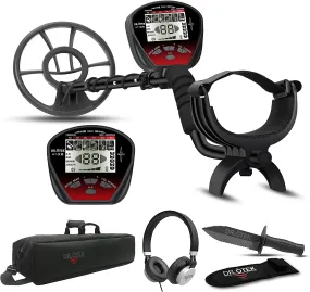 DR.ÖTEK Metal Detector for Adults Professional, Pinpoint Metal Detector Waterproof Gold and Silver, Higher Accuracy, Bigger LCD Display, Strong Memory Mode, 10" IP68 Coil, Upgrade DSP Chip