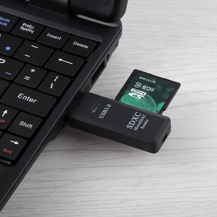 Dual Slot USB 3.0 Card Reader - High-Speed 5Gbps for SD and TF Cards