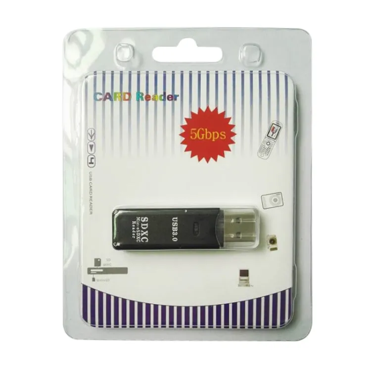Dual Slot USB 3.0 Card Reader - High-Speed 5Gbps for SD and TF Cards