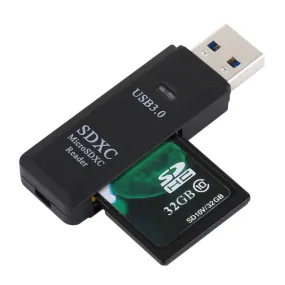 Dual Slot USB 3.0 Card Reader - High-Speed 5Gbps for SD and TF Cards
