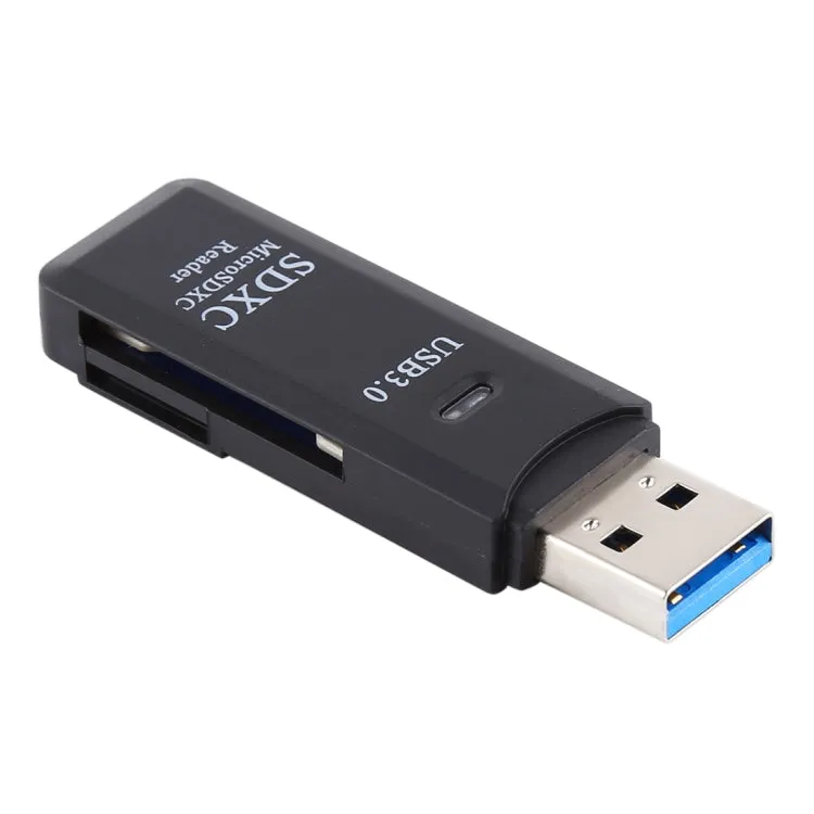 Dual Slot USB 3.0 Card Reader - High-Speed 5Gbps for SD and TF Cards