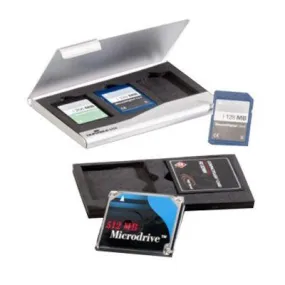 Durable Memory Card Box For 3 Sd/Mm Cards Or 2 Cf Cards