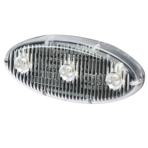 ECO ED0002R ECCO Stick-A-LED Warning Light (2.4" Oval, Red, Self-Adhesive)