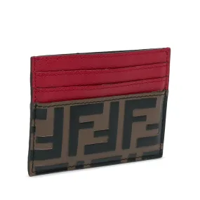 Fendi Zucca  Embossed Card Holder (SHG-NGm9kH)