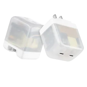 Fuel 50W Dual USB C Wall Charger (Frosted White) - 2 Pack