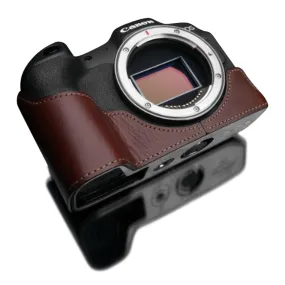 Gariz Brown XS-CHEOSR8BR Genuine Leather Half Case for Canon EOS R8