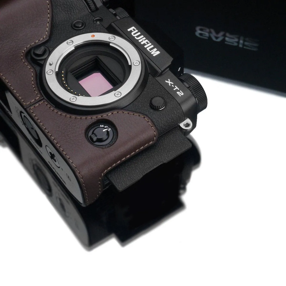 Gariz XS-CHXT2BR Brown Genuine Leather Half Case for Fuji Fujifilm X-T2/X-T3 XT2
