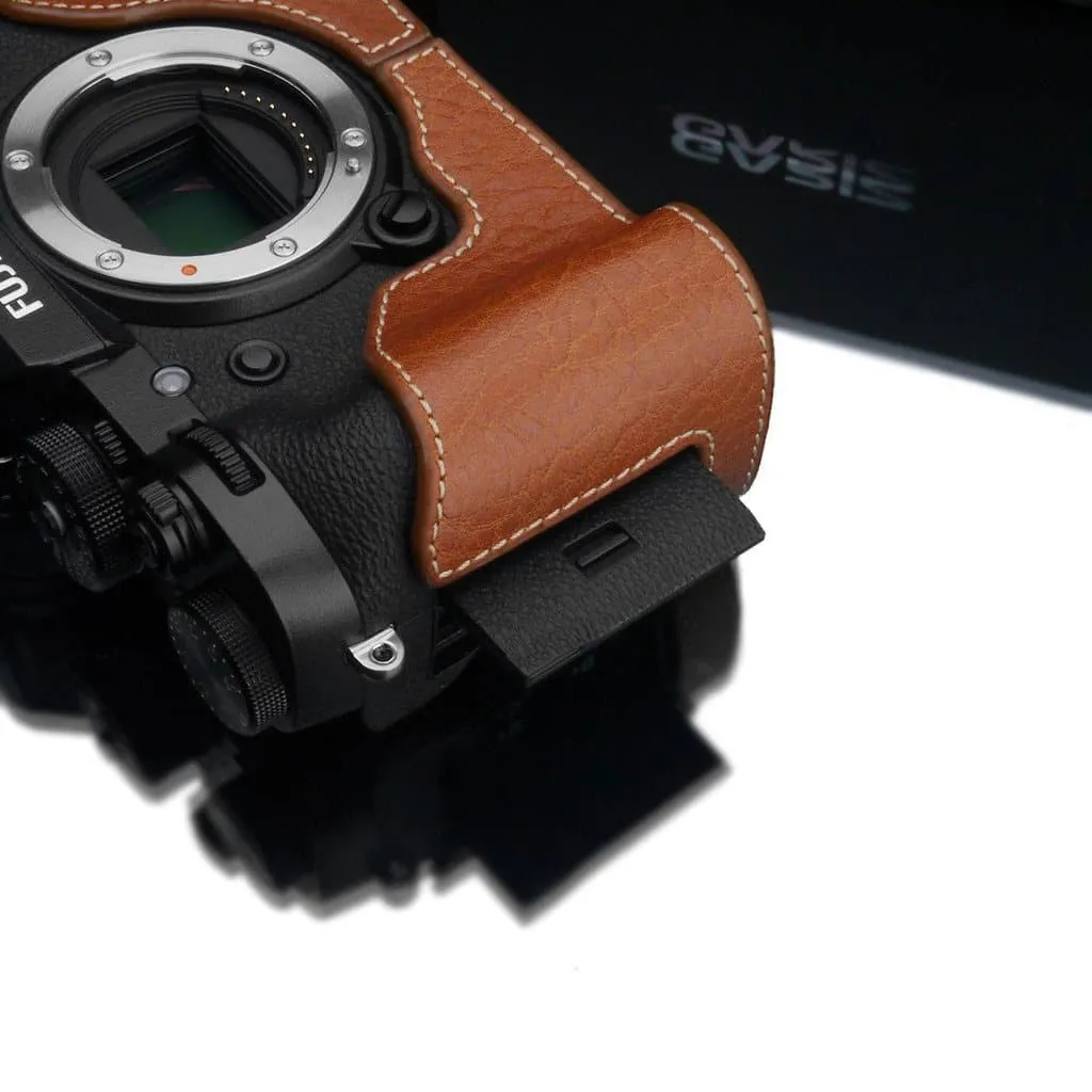 GARIZ XS-CHXT2CM CAMEL GENUINE LEATHER HALF CASE FOR FUJI FUJIFILM X-T2/X-T3 XT2