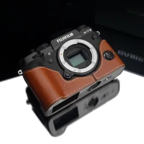 GARIZ XS-CHXT2CM CAMEL GENUINE LEATHER HALF CASE FOR FUJI FUJIFILM X-T2/X-T3 XT2