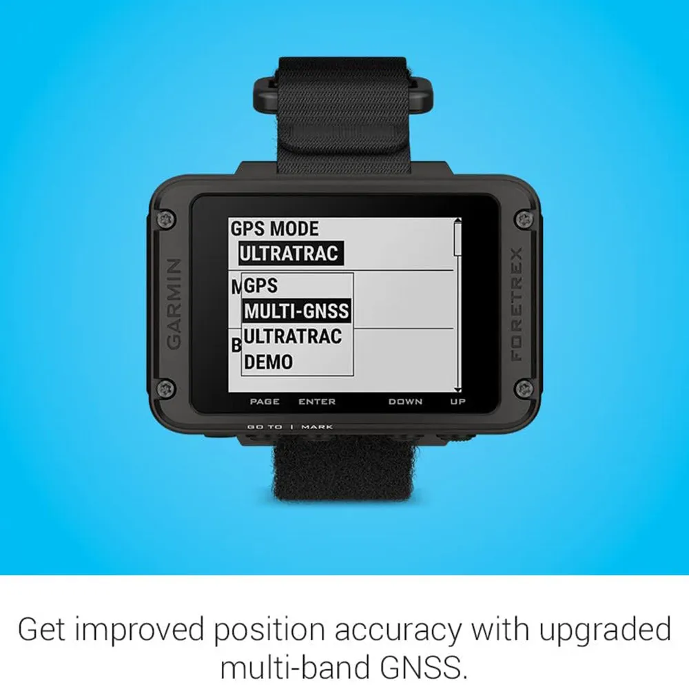 Garmin Foretrex 801 Upgraded Multi-Band GNSS Longer Battery Life Wrist-Mounted GPS Navigation - 010-02759-01