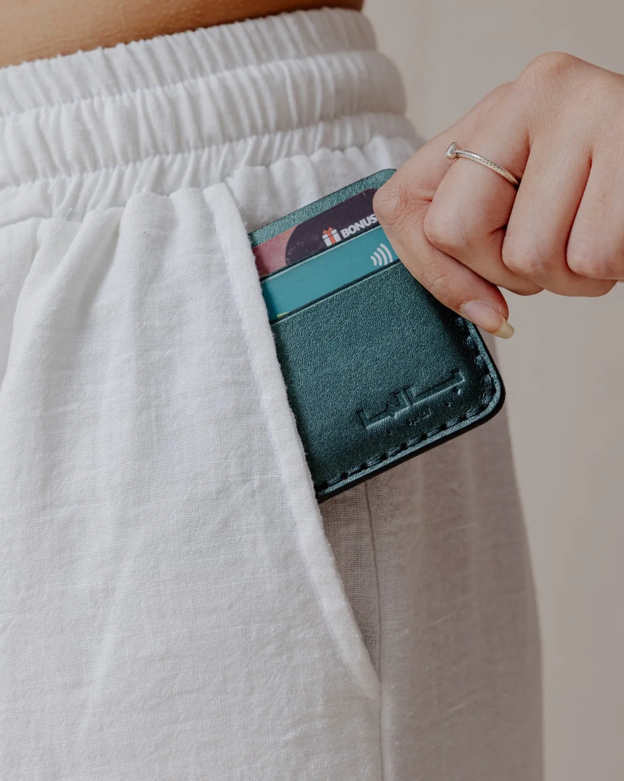 Genuine Gleam Card Holder Teal