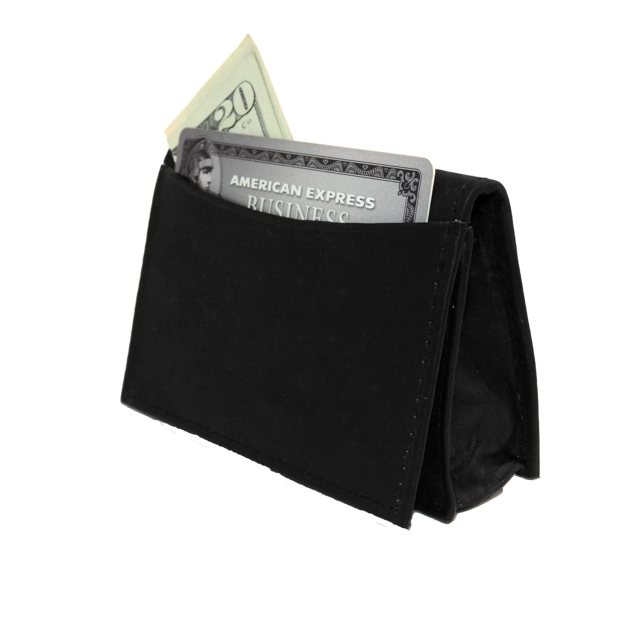 Genuine RFID-Blocking Best Business Card Holder Leather Card Case Excellent Designer - Black
