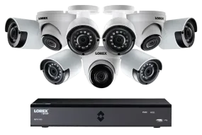 HD Security Camera System with 1080p Six Bullet and Three Dome Cameras