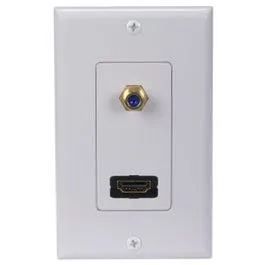 HDMI F Connector Wall Plate