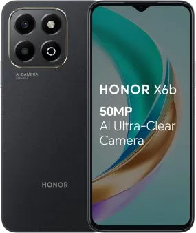 HONOR X6b Dual SIM 4GB RAM, 128GB ROM - Midnight Black, Unlocked