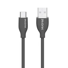 Hugmie® Silicone USB-A to Type-C Fast Charging Cable 1.2M-Dark Gray