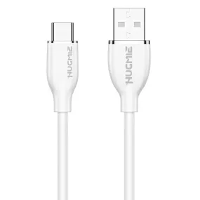 Hugmie® Silicone USB-A to Type-C Fast Charging Cable 1.2M-White