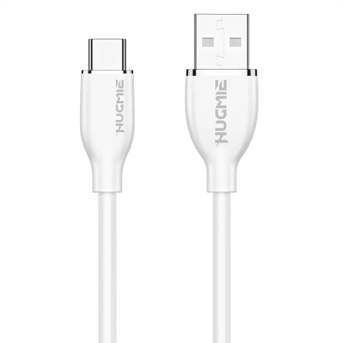 Hugmie® Silicone USB-A to Type-C Fast Charging Cable 1.2M-White