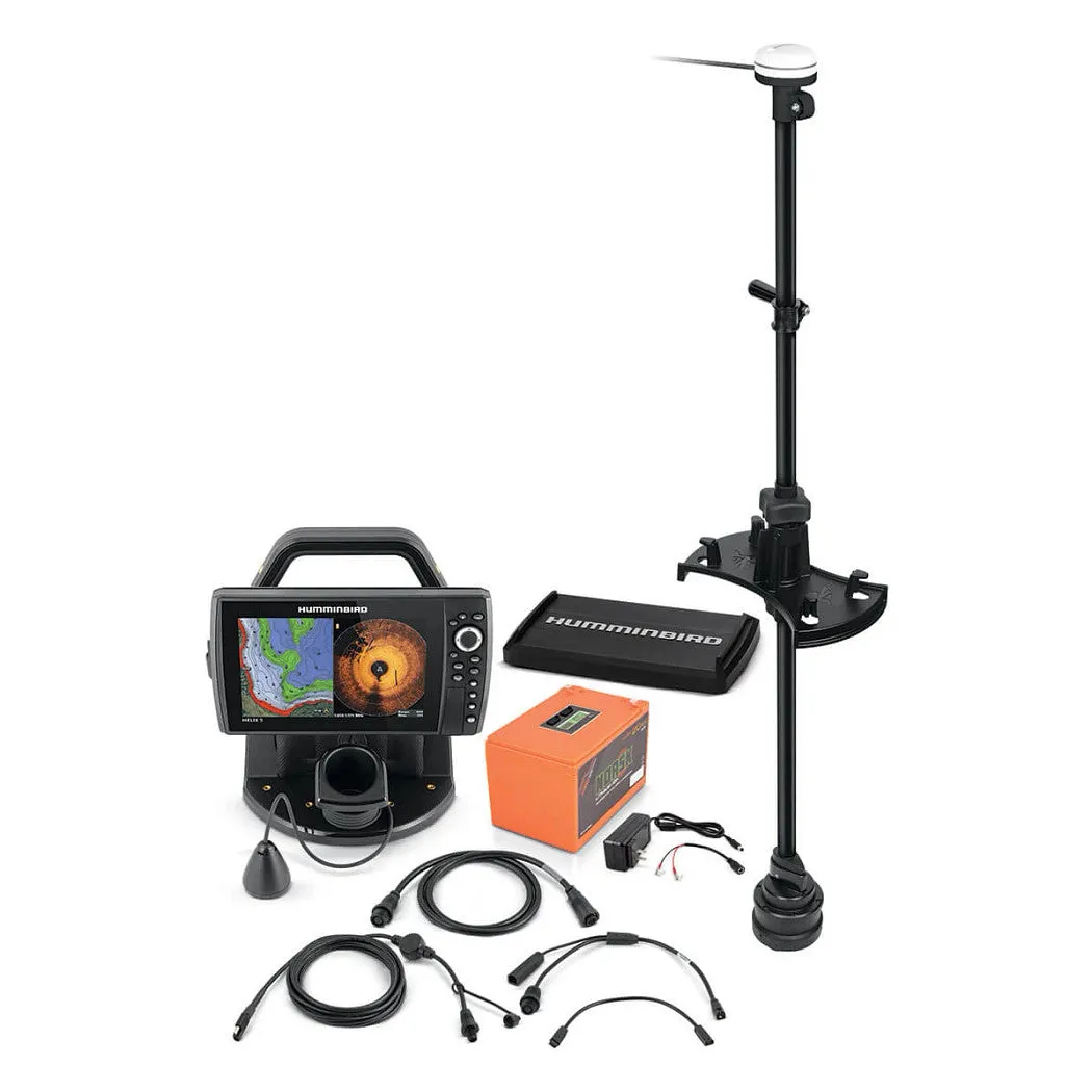Humminbird HELIX9 CHIRP G4N ICE Mega SI  GPS Mega 360 Bundle