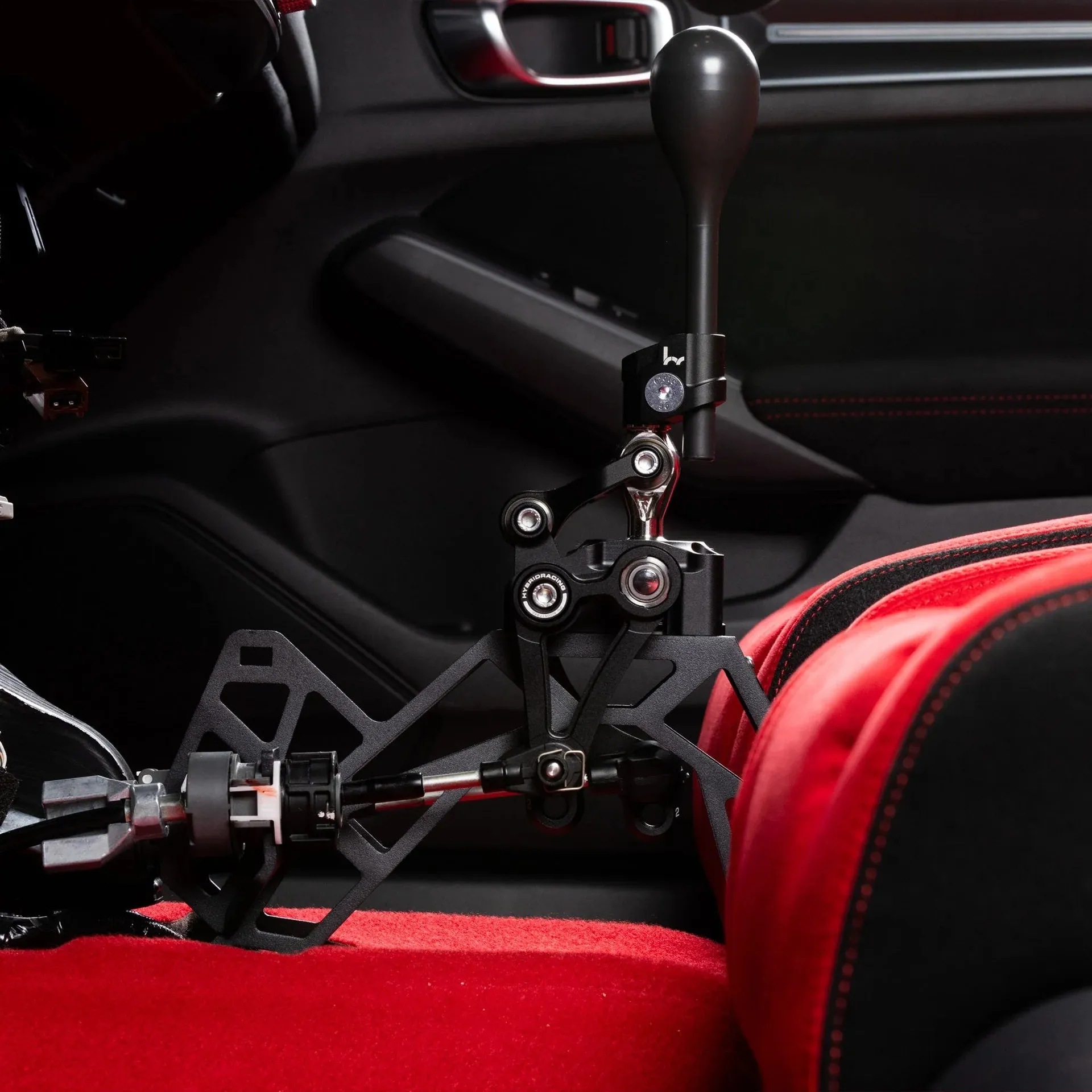 Hybrid Racing - Adjustable Short Shifter Assembly (22  Civic, 23  Integra) Dust Black - HYB-SAS-01-75