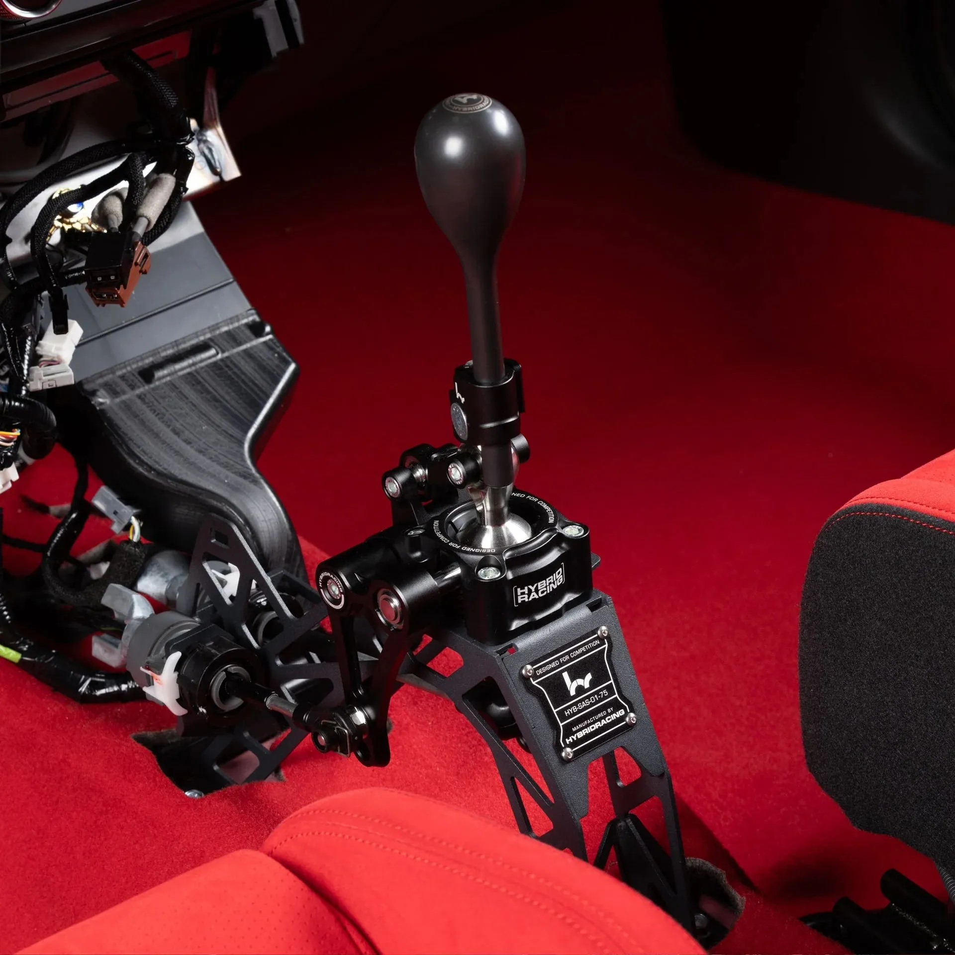 Hybrid Racing - Adjustable Short Shifter Assembly (22  Civic, 23  Integra) Dust Black - HYB-SAS-01-75