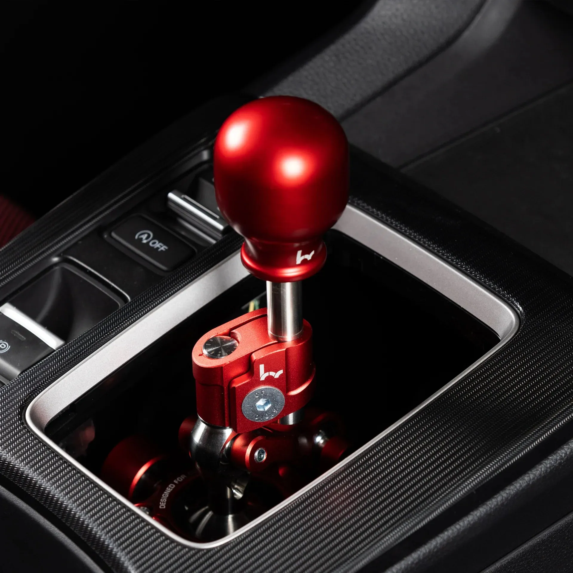 Hybrid Racing - Adjustable Short Shifter Assembly (22  Civic, 23  Integra) Dust Black - HYB-SAS-01-75